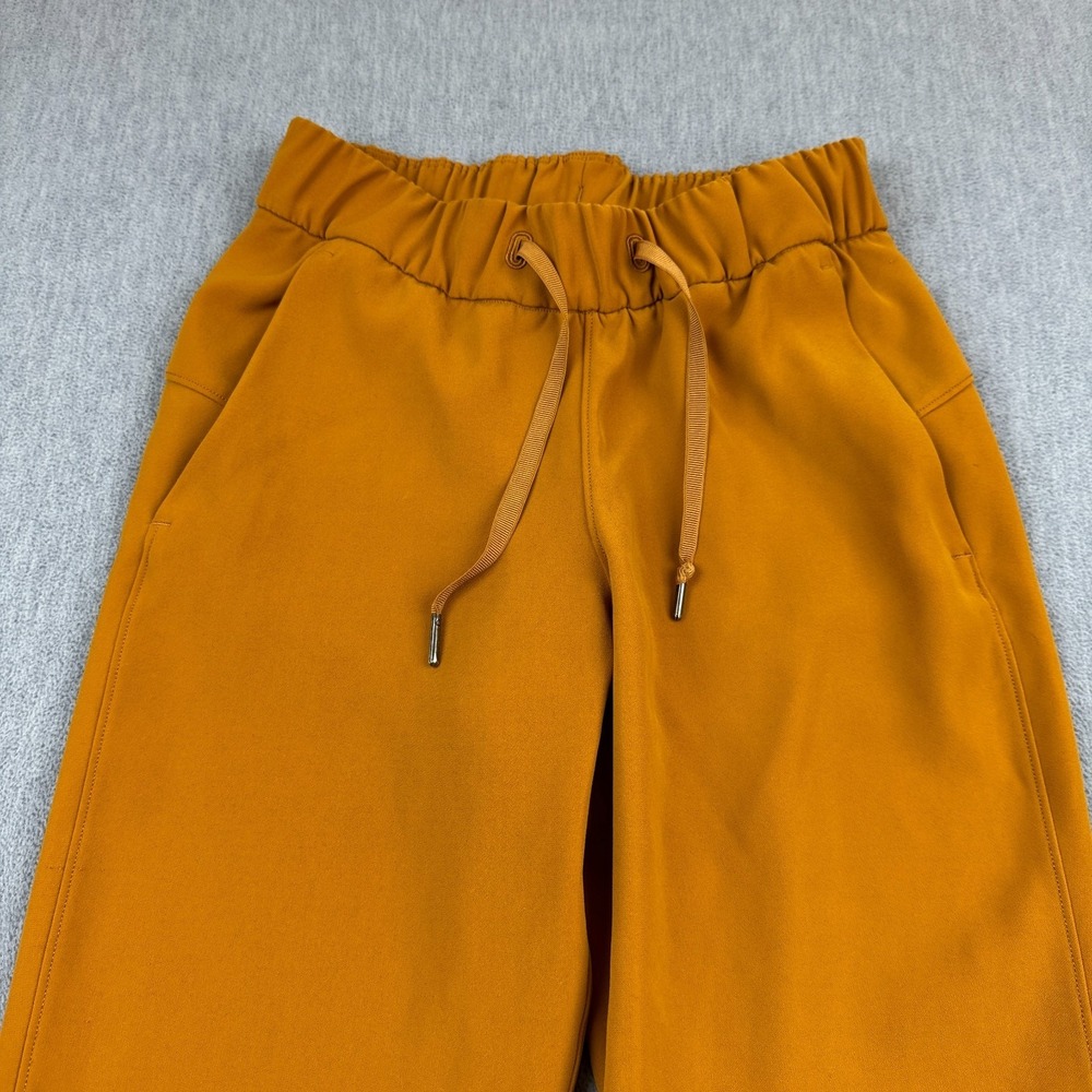 Lululemon Jogger Pants Womens 2 Gold On the Fly 7/8 Woven Jogger Sweat W5BPMS - Picture 2 of 15